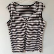 🌻3/20 Liz Claiborne black/white tank.  Size 1X