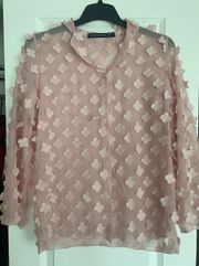 Pink Chiffon Blouse