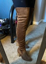 Suede knee high boots size 6