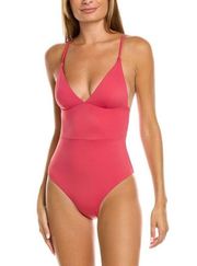 Onia Womens Valentina One-Piece Swimsuit In Rose Size Small New NWT MSRP $125