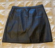 ABERCROMBIE & FITCH Faux Leather Skirt