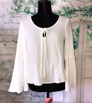 White Long Sleeve Top