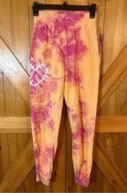 Frankies Bikinis Aiden Tie Dye Jogger Sweatpants Tids Size S (1073)