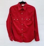 Red Tab Button Down Shirt