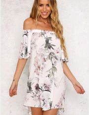 Hello Molly NWT Off The Shoulder Floral Dress