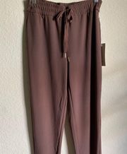 Joie Mauve Drawstring Waistband Ankle Slit Pants