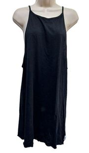 The Laundry Room Tshirt racer back dress in black