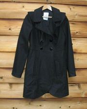 Tibi Black Wool Coat