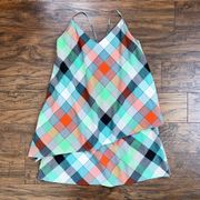 Patagonia • Dappled Light Dress mini organic cotton rainbow plaid checked