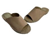 eileen fisher nude slip on espadrilles size 5