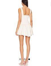 Revolve Corset Peplum Satin Mini Dress