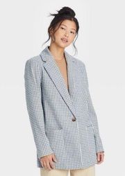 A New Day Oversized Plaid Blazer Size XS NEW