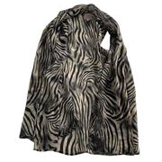 Romeo & Juliet Couture Vest Womens Small Black Tan Zebra Print Sleeveless Sheer