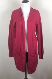 Abound Red Cardigan Open Front