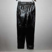 Wilfred Aritzia Funk Shiny Faux Vegan Patent Leather Straight Leg Casual Pants S