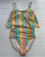 Matilda Jane Rainbow Striped Bikini Size Medium