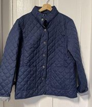 Piper Navy  barn quilted jacket by SmartPak size Large