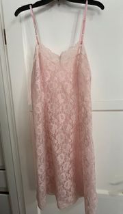 Victoria's Secret Pink Lace Midi Dress