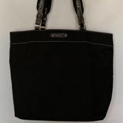 Kenneth Cole Reaction Large Black Canvas Tote