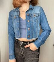 Highway Jeans Cropped Blue Denim Jean Jacket