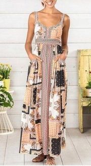 Matilda Jane Perfect Paisley Maxi Dress Patchwork