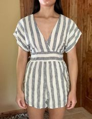 Outfitters Blue Stripe Romper