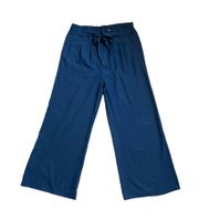 Women’s casual  wide leg belted trousers