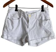 FRAME-White Denim‎ Shorts