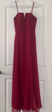 Burgundy Bridesmaid Dress