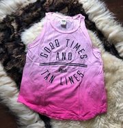 Pink Victoria’s Secret tank top