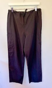 Cherokee Black Scrub or Work Pants with Drawstring Waist