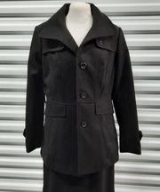 Nicole Miller New York Coat Womens Medium Black