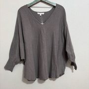 Adyson Parker | taupe ribbed dolman sleeve sweater