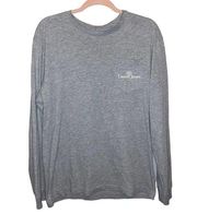 Lauren James  Sweet Tee Collection Gray Long Sleeve Tee Shirt