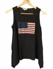 Cloud Chaser American Flag Tank Top S