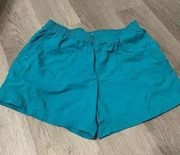 Columbia  Teal High Rise Baggy Shorts Size Medium