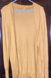 Nwt sunny yellow open cardigan-xl