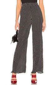 About Us Charlie Wide Leg Pants in Black & White Size S