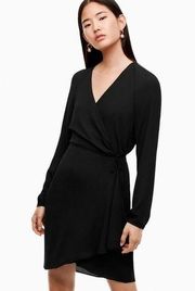 Aritzia Wallace wrap dress black