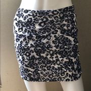 Leopard mini skirt