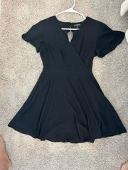 Fit & Flare Black Mini Dress