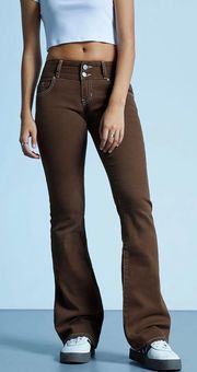 Brown Low rise Bootcut Jeans 