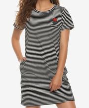 No Thanks Striped Ringer Dress Size L