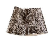 REBECCA TAYLOR Silk Blend Animal Print Mini Skirt Size 4