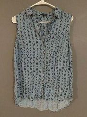 Staccato Sleeveless Top Size Large