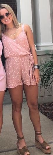 blush star romper