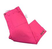 NEW Christopher and Banks Capri Pants Size 14 Large Average Pink Cotton Spandex