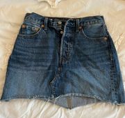 Blue Jeans Denim Mini Skirt