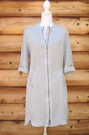 Thick Knit Full Zip Front Dress