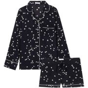 Equipment Lillian Black & White Star Silk Pajama Set